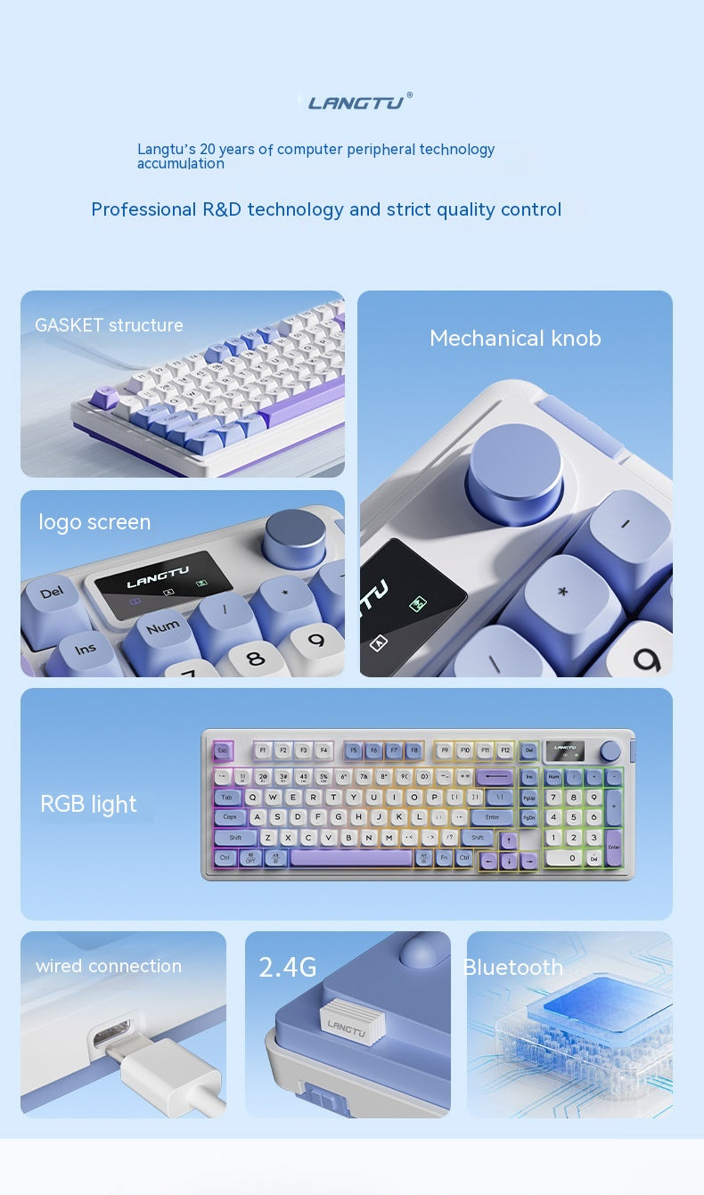 Wireless Bluetooth Mute Keyboard E-sports Office Keyboard